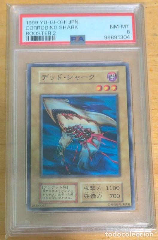 Trading Cards: PSA 8 Corroding Shark Booster 2 Yugioh Vintage Japon&eacute;s POP 1