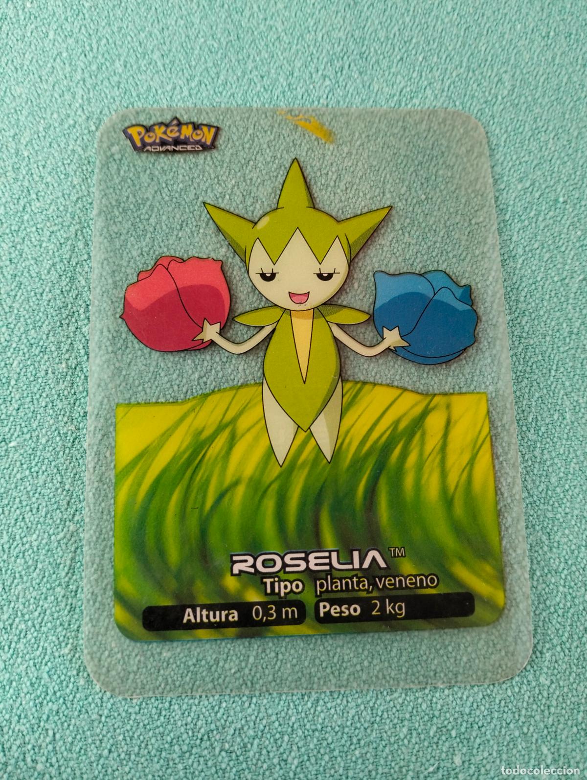 Trading cards: Roselia 075 75 espa&ntilde;ol spanish lamincards carta Pok&eacute;mon transparente