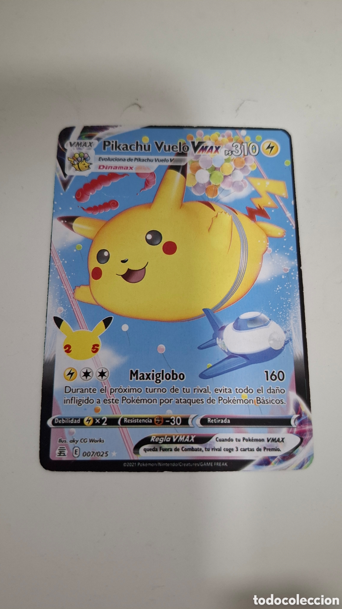 Cartas Colecion&aacute;veis: CARTA POKEMON CARD PIKACHU VUELO VMAX