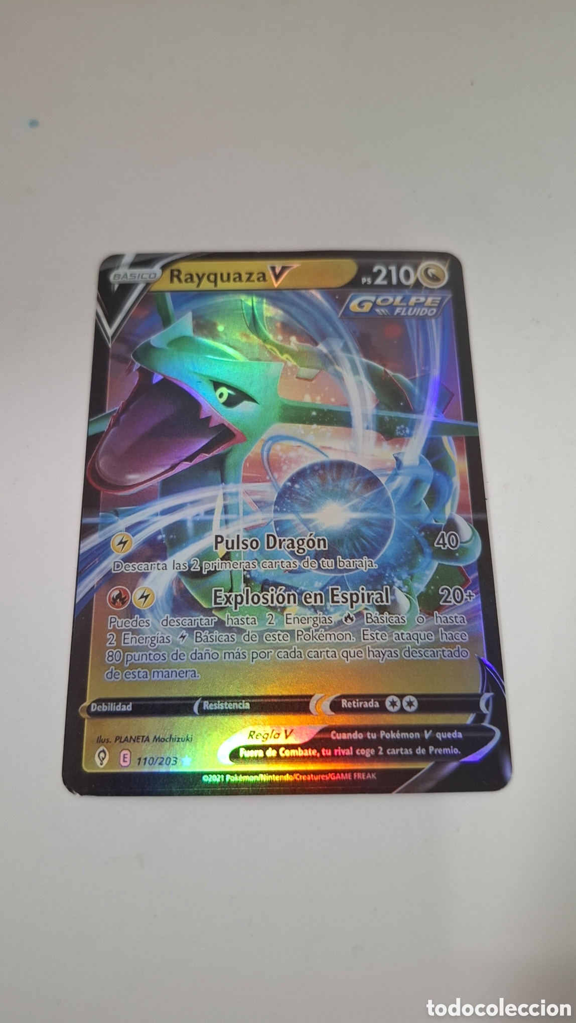 Cartas Colecion&aacute;veis: CARTA POKEMON CARD RAYQUAZA V