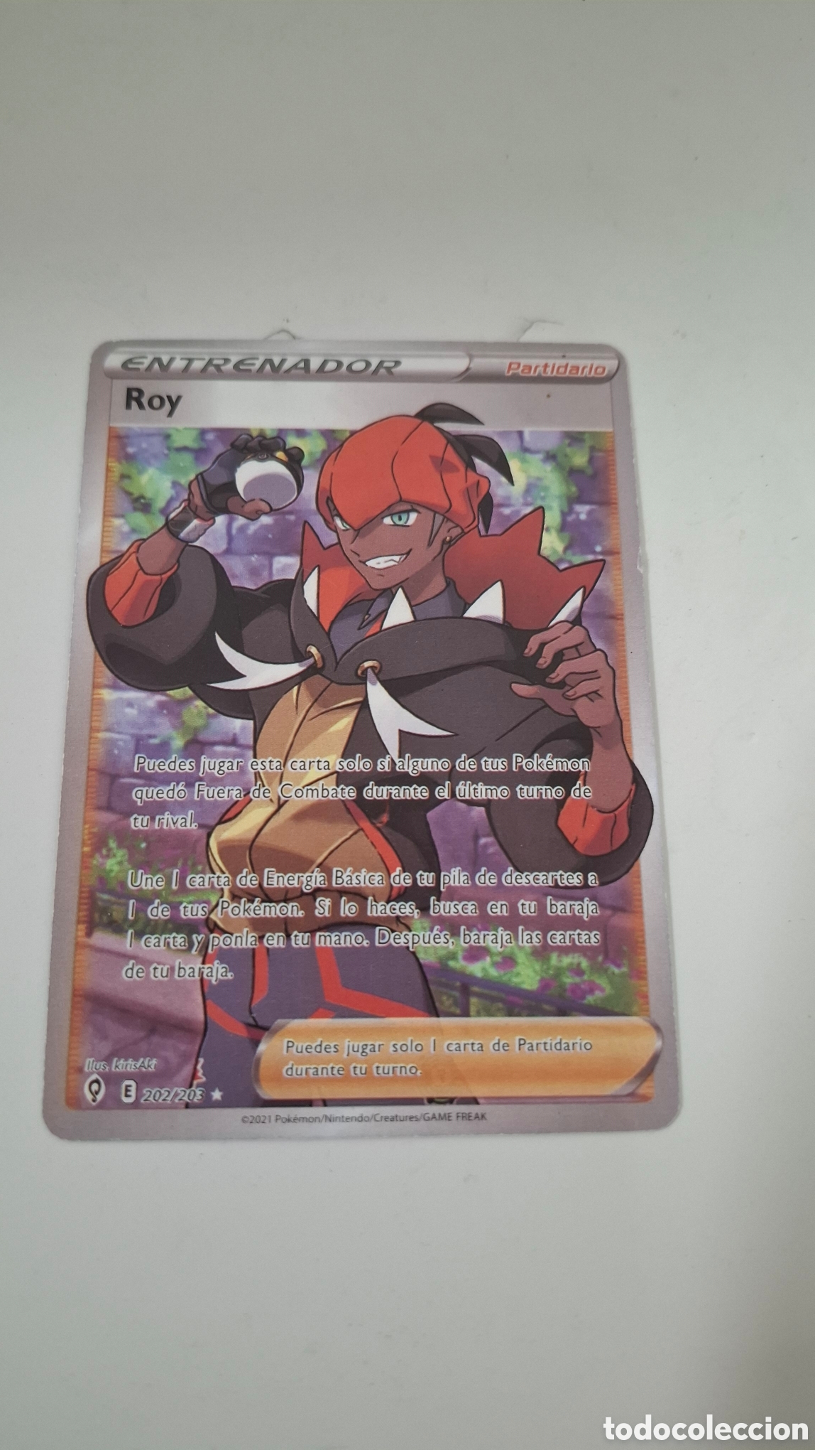 Cartas Colecion&aacute;veis: CARTA POKEMON CARD ENTRENADOR ROY