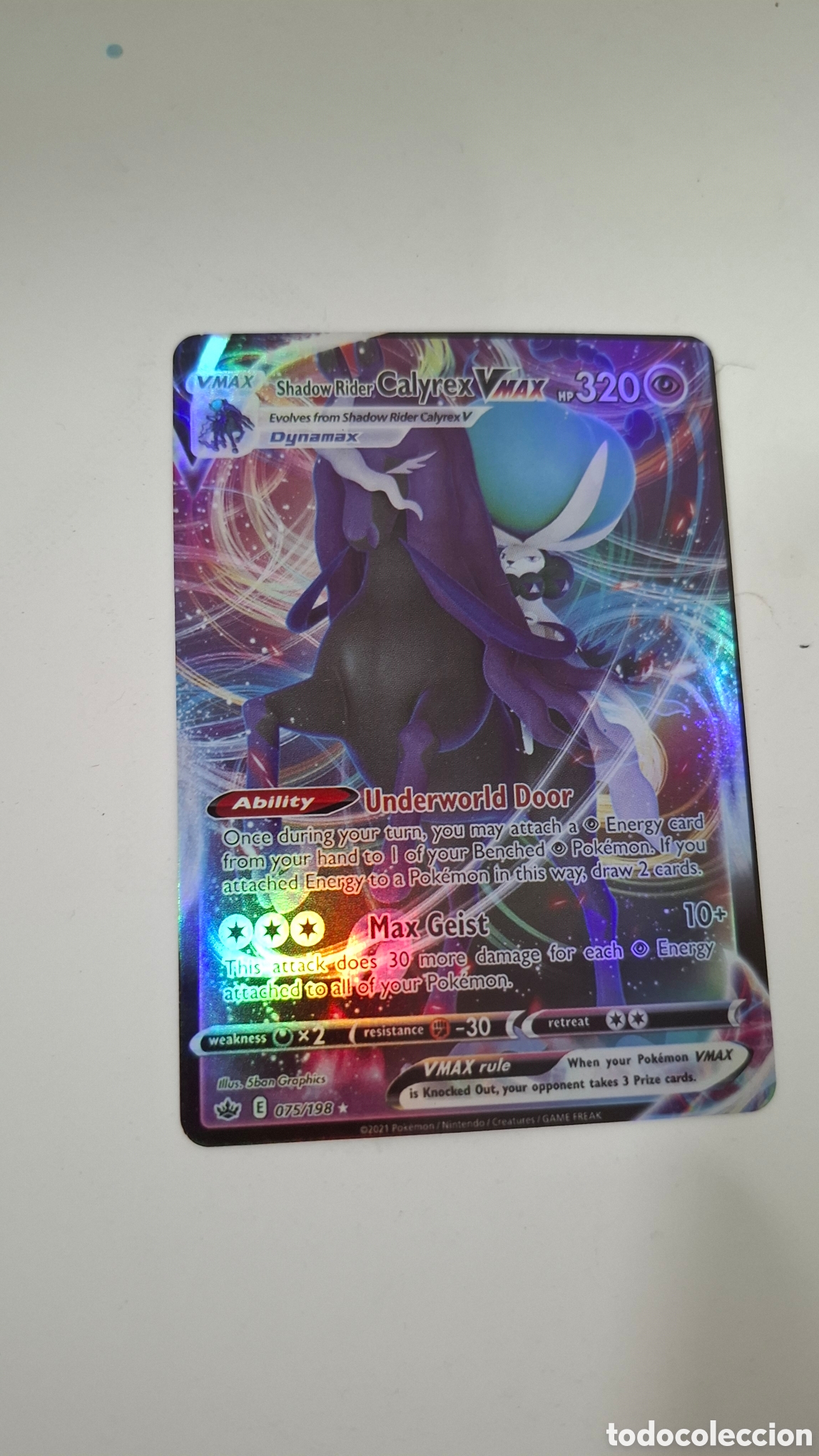 Figurine Collezionabili: CARTA POKEMON CARD SHADOW RIDER CALYREX VMAX
