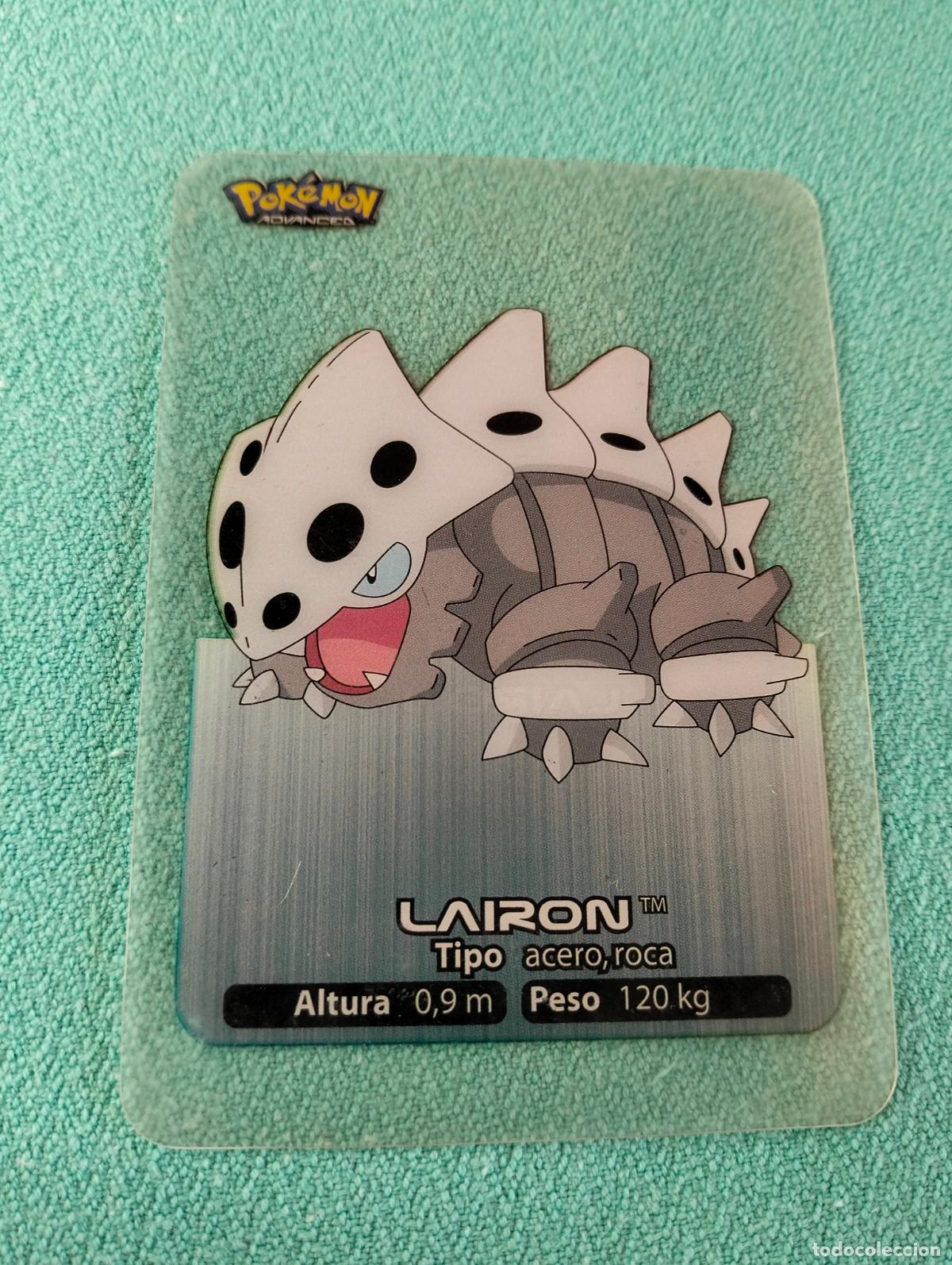 Trading cards: Lairon 065 65 espa&ntilde;ol spanish lamincards carta Pok&eacute;mon transparente