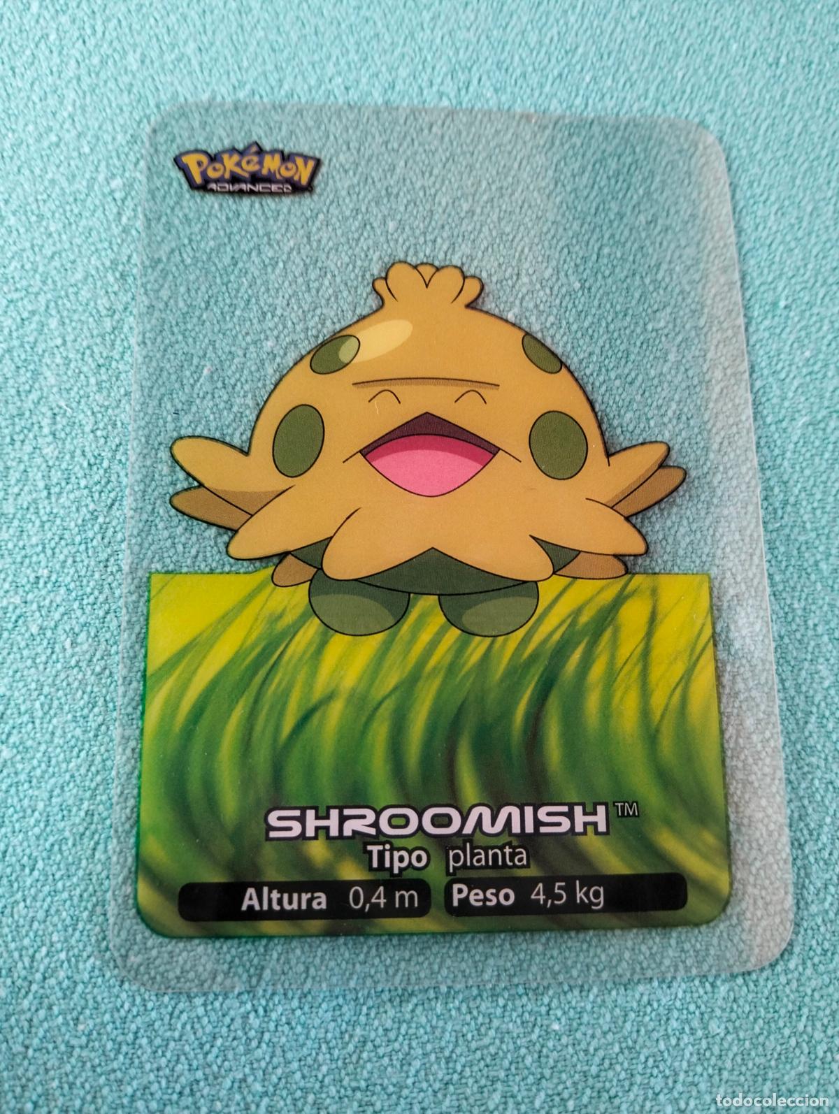 Sammelkarten: Shroomish 043 43 espa&ntilde;ol spanish lamincards carta Pok&eacute;mon transparente