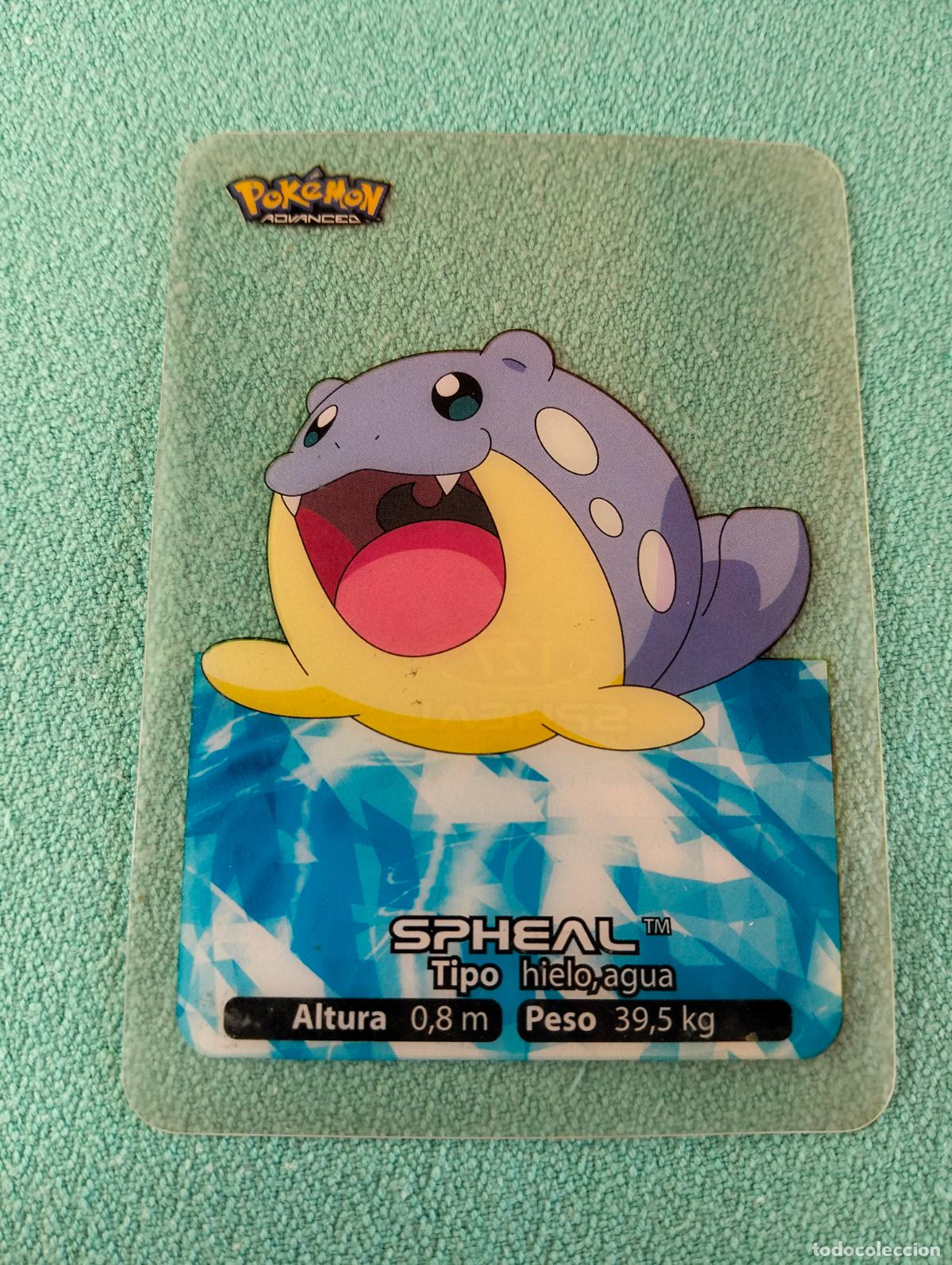 Cartas Colecion&aacute;veis: Spheal 127 espa&ntilde;ol spanish lamincards carta Pok&eacute;mon transparente