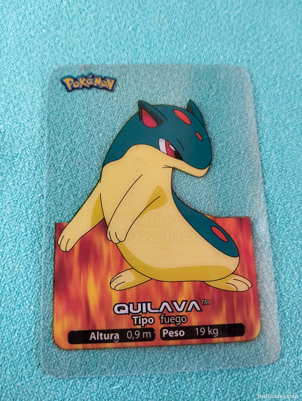 Sammelkarten: Quilava 005 5 espa&ntilde;ol spanish lamincards carta Pok&eacute;mon transparente