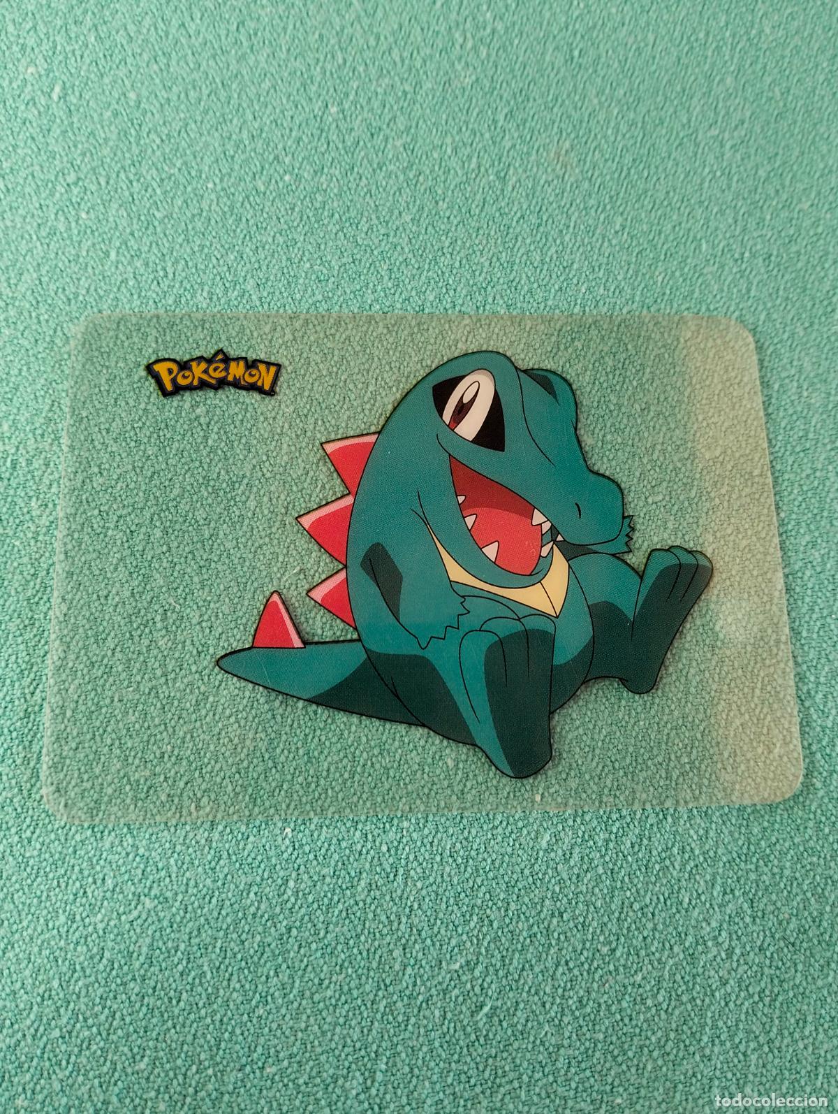 Cartas Colecion&aacute;veis: Totodile 111 espa&ntilde;ol spanish lamincards carta Pok&eacute;mon transparente