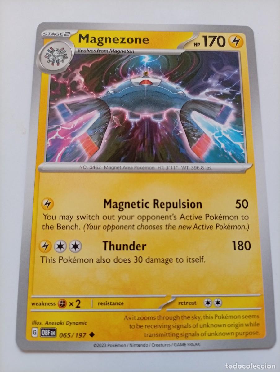 Trading cards: Carta de Pok&eacute;mon de Magnezone, edici&oacute;n en ingl&eacute;s. - N&uacute;mero de carta: 65/197. - A&ntilde;o de publicaci&oacute;n: