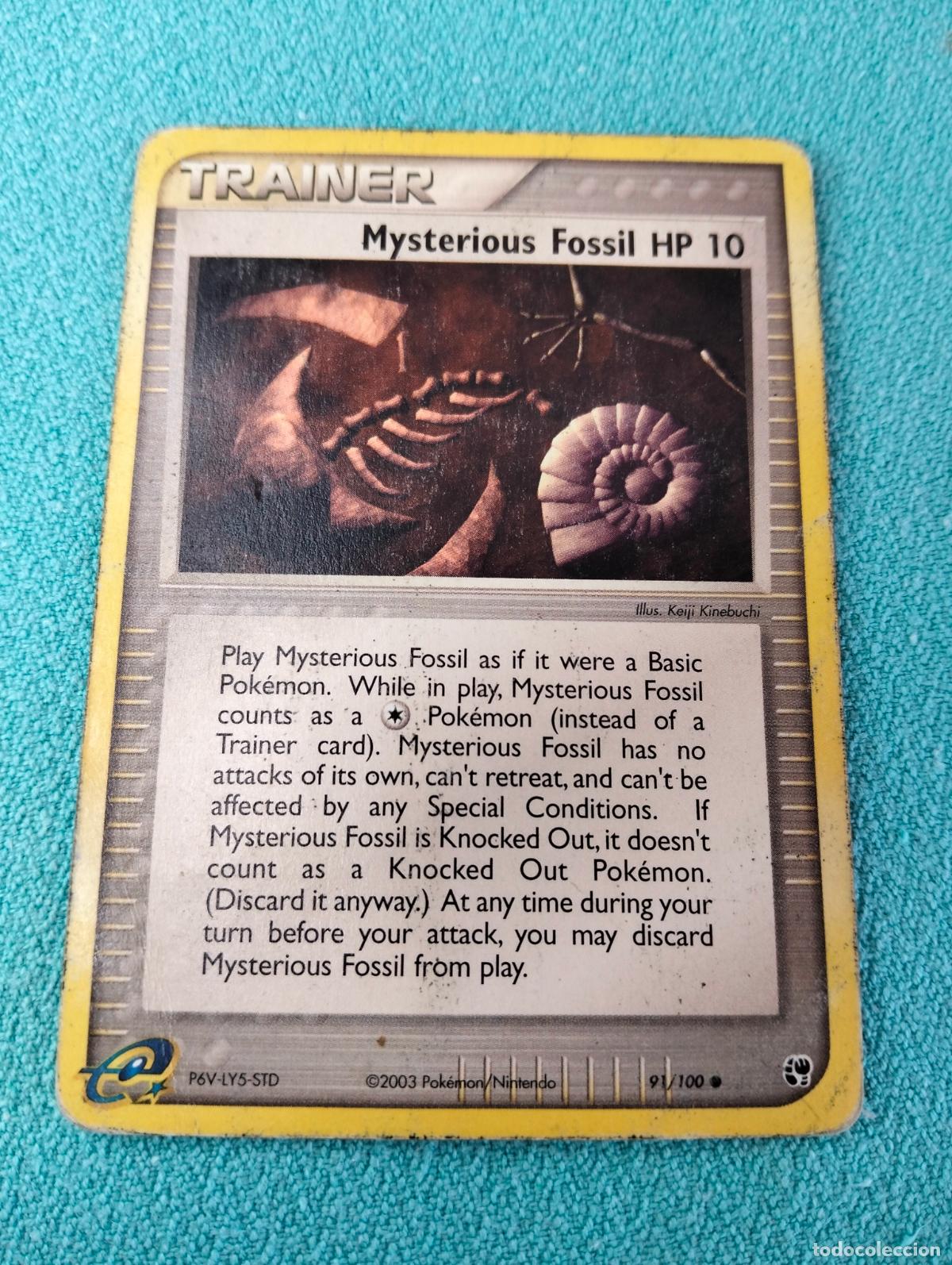 Trading Cards: Mysterious fossil hp 10 91/100 2003 ex sandstorm ingl&eacute;s english carta Pok&eacute;mon