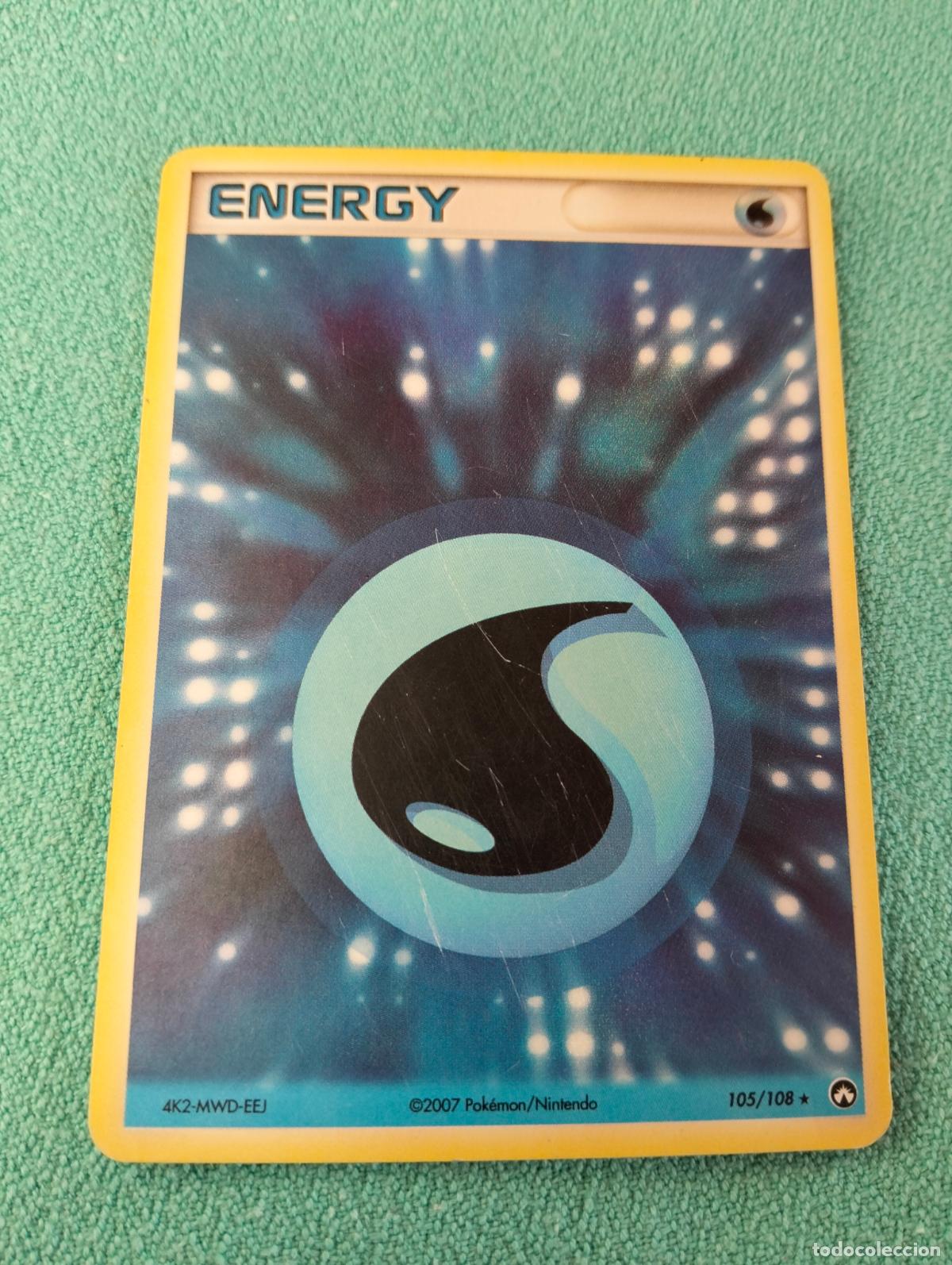 Figurine Collezionabili: Water energy holo 105/108 2007 ingl&eacute;s english carta Pok&eacute;mon