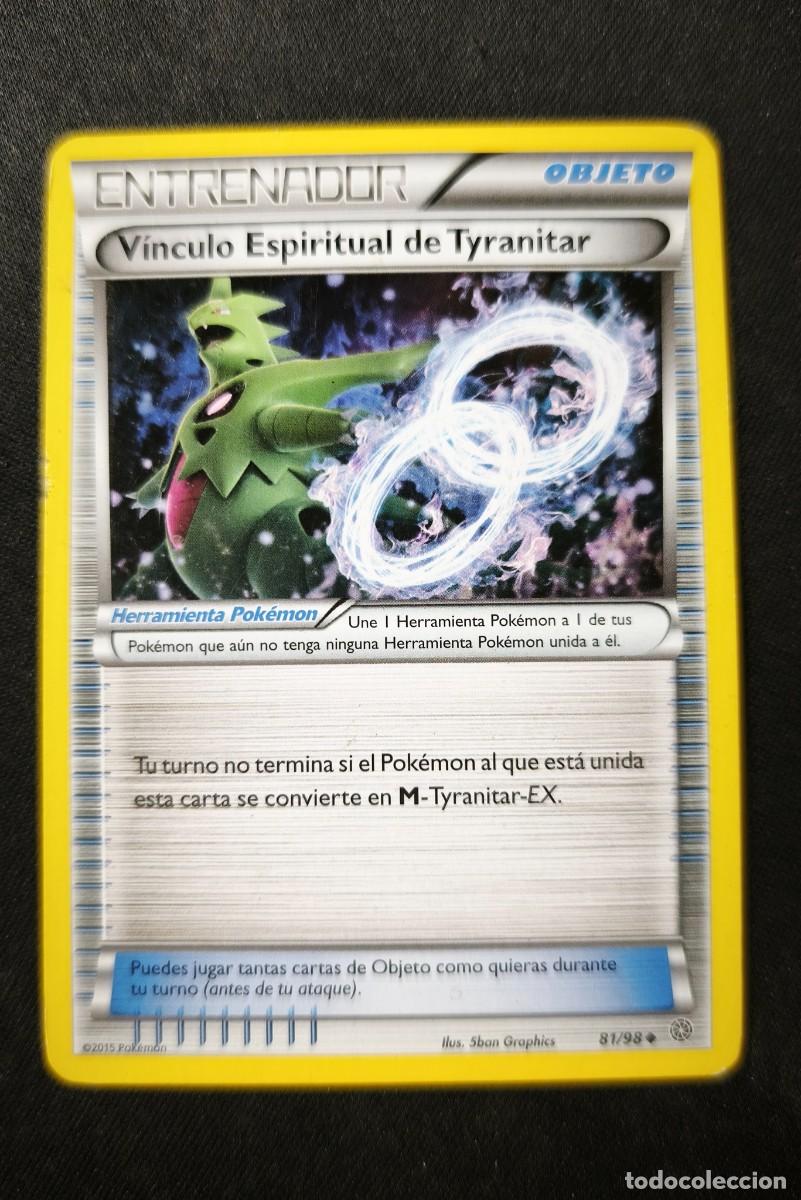 Figurine Collezionabili: Carta pokemon entrenador espiritual de tryanitar estado bueno