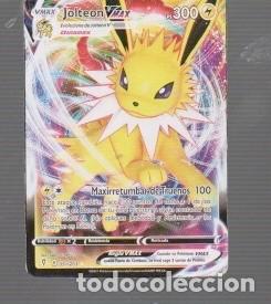 Cartas Colecion&aacute;veis: CROMO DE POK&Eacute;MON DE V, MAX JOLTEON PS 300 N&ordm; 051/203 DEL A&Ntilde;O 2021