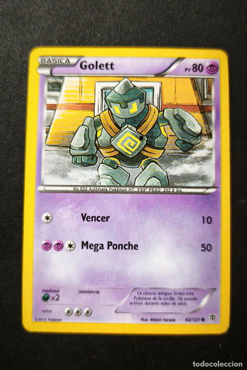 Cartas Colecion&aacute;veis: Carta pokemon Golett estado bueno