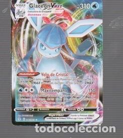 Trading Cards: CROMO DE POK&Eacute;MON DE V, MAX GLACEON PS 310 N&ordm; 041/203 DEL A&Ntilde;O 2021