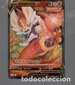 Trading cards: CROMO DE POK&Eacute;MON DE BASIC CINDERACEHP 210 N&ordm; 044/264 DEL A&Ntilde;O 2021 COLOR ORO