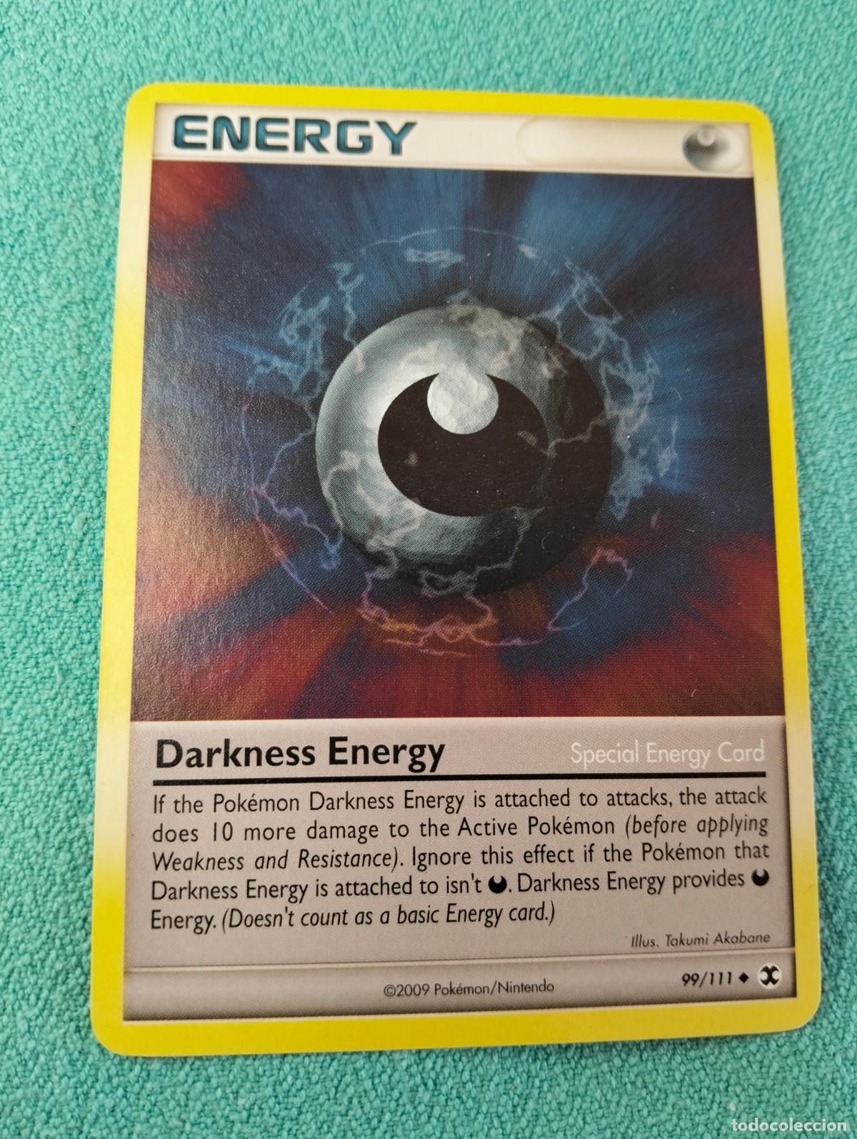 Trading cards: Darkness energy &eacute;nergie obscurit&eacute; 99/111 2009 carta Pok&eacute;mon