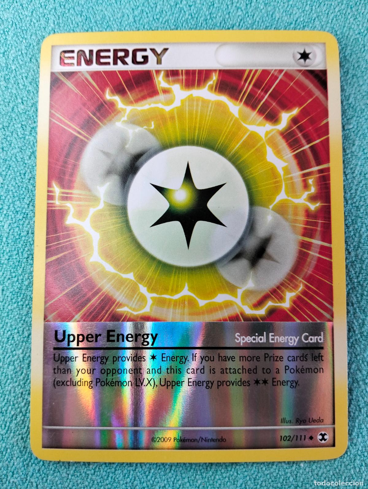 Trading cards: Upper energy reverse holo 102/111 2009 carta Pok&eacute;mon