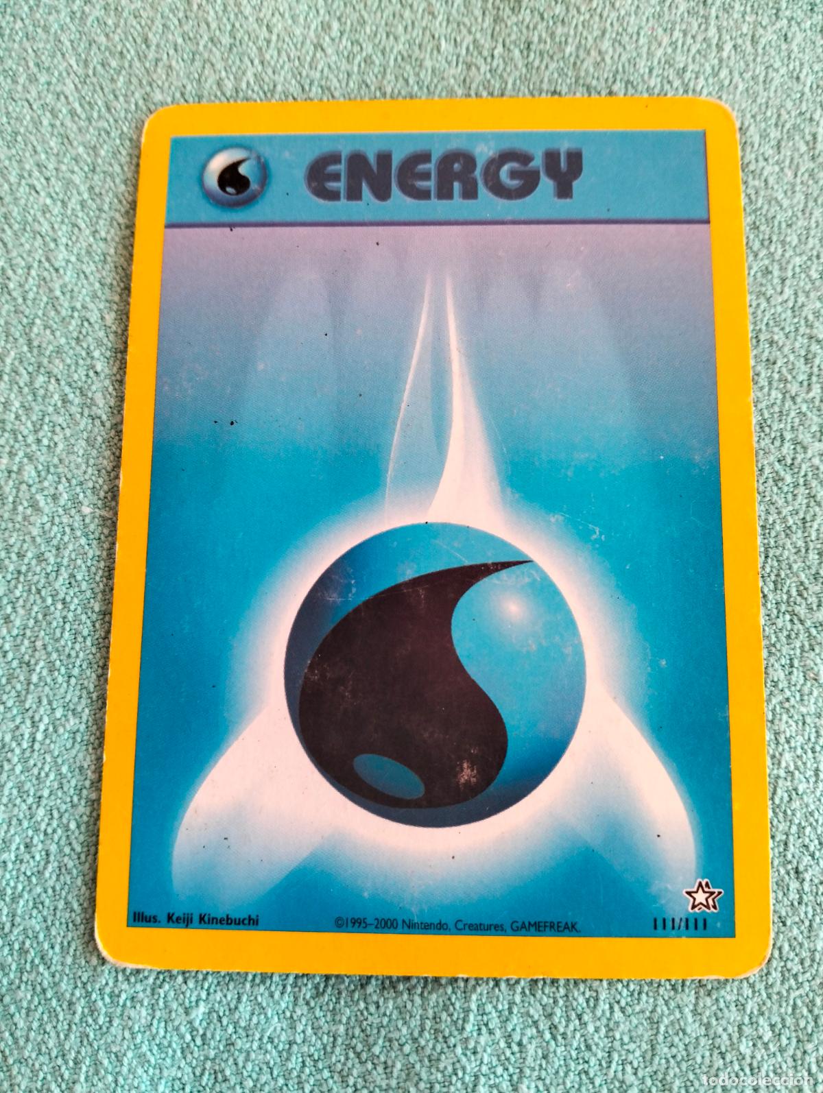 Trading cards: Water energy 111/111 1995-2000 Neo Genesis carta Pok&eacute;mon