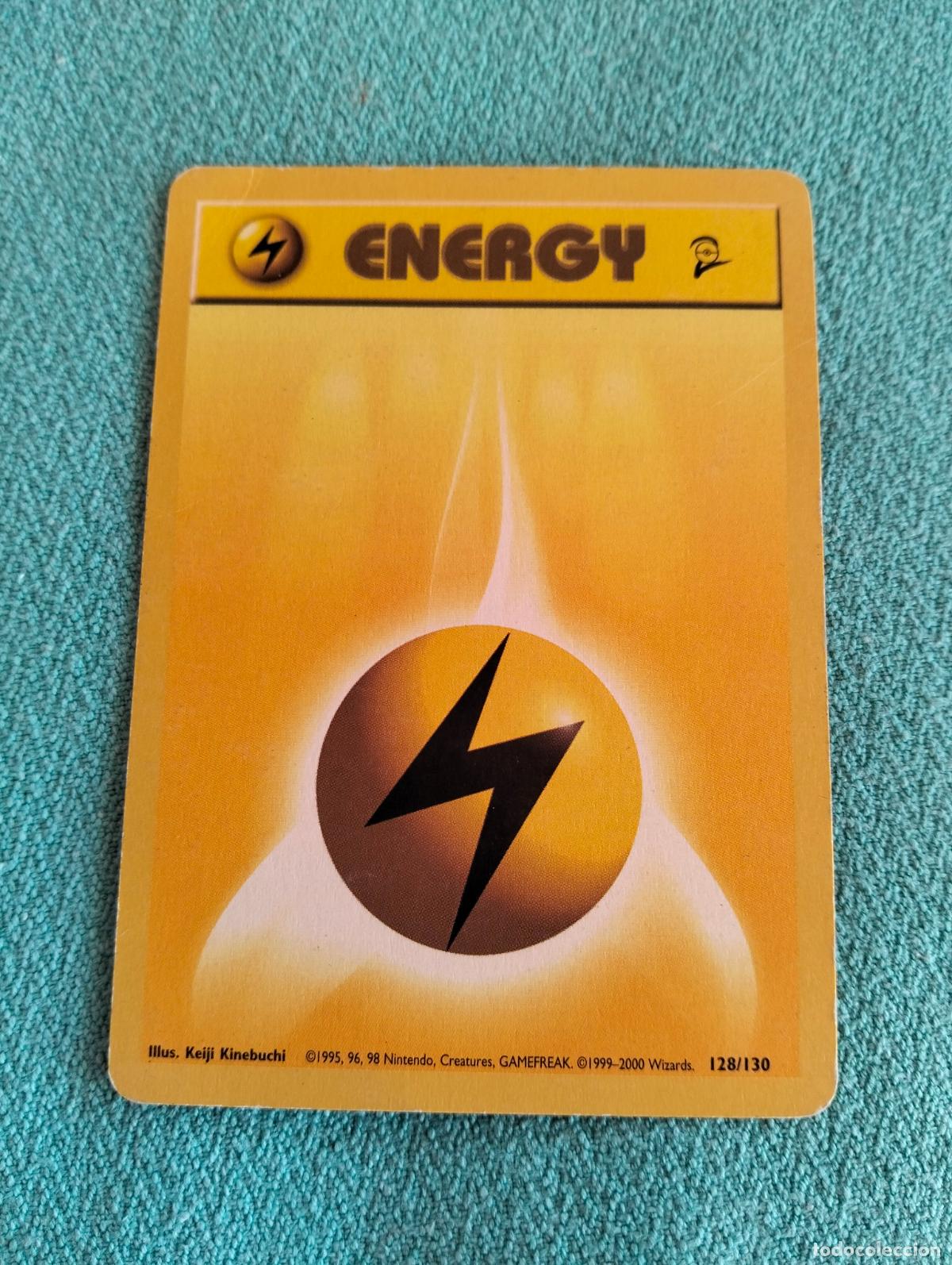 Trading cards: Lightning energy base set 2 english ingl&eacute;s 1999-2000 128/130 carta Pok&eacute;mon