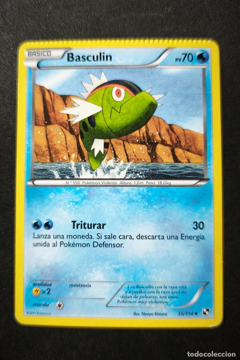 Trading cards: Carta Pokemon Basculin estado muy bueno