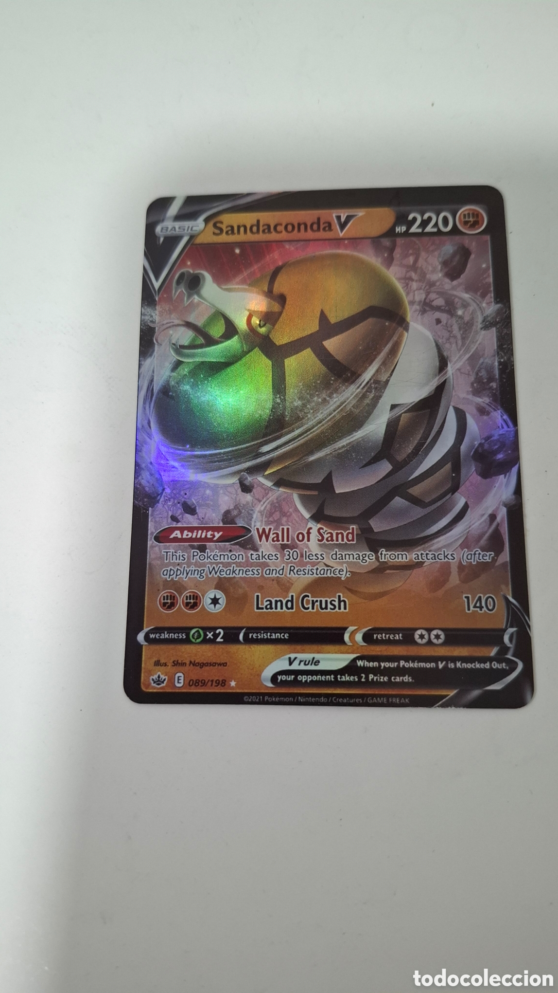 Cartas Colecion&aacute;veis: CARTA POKEMON CARD SANDACONDA V