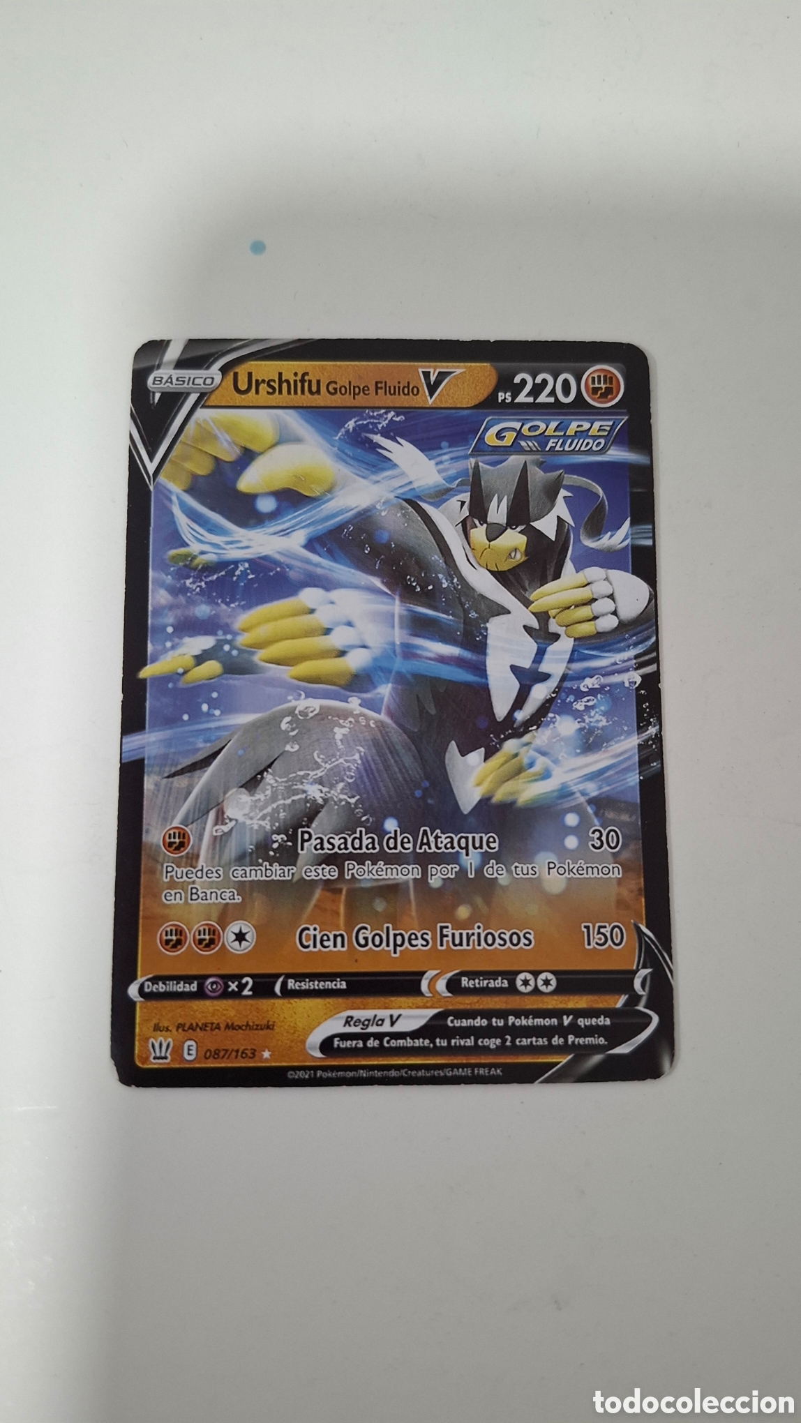Cartas Colecion&aacute;veis: CARTA POKEMON CARD URSHIFU GOLPE FLUIDO V
