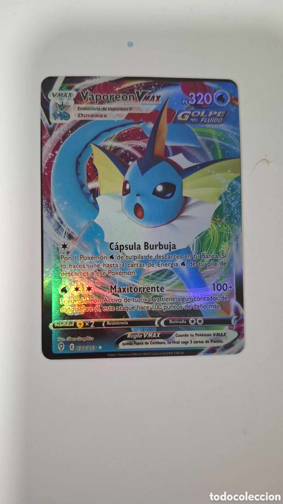 Figurine Collezionabili: CARTA POKEMON CARD VAPOREON VMAX