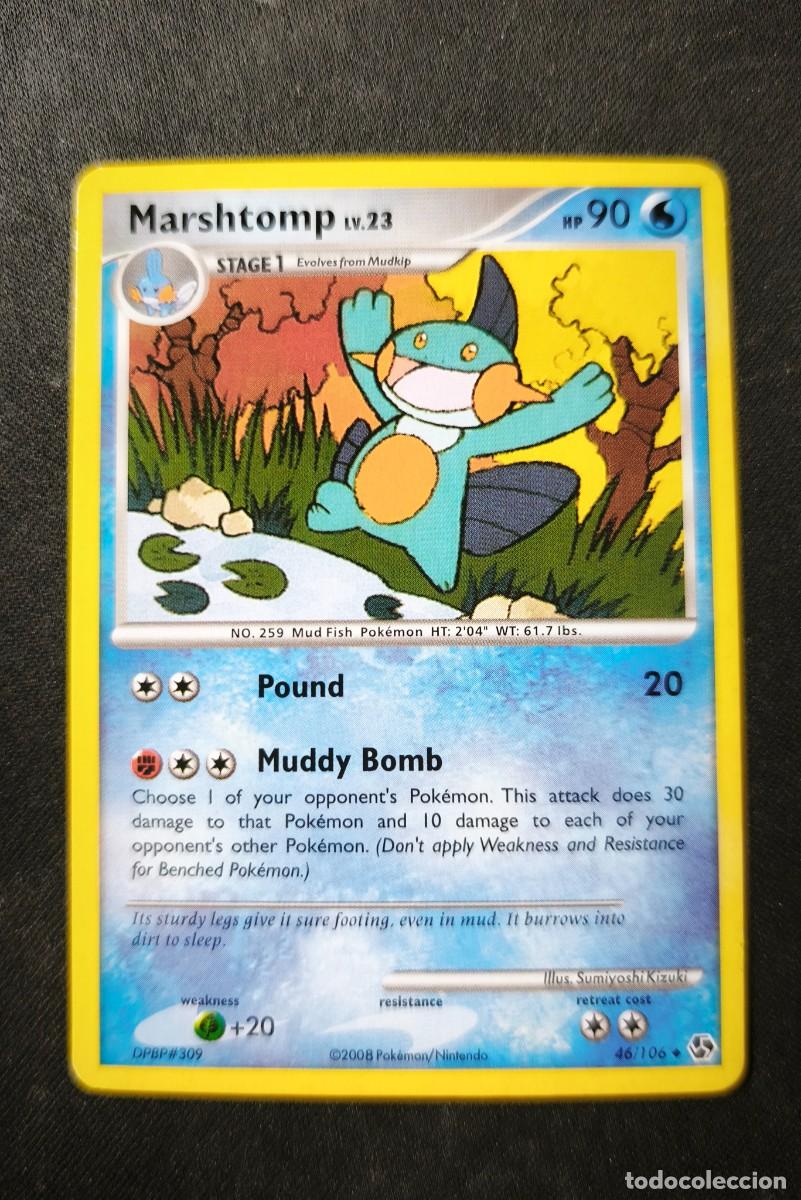 Cartes &agrave; &Eacute;changer: Carta Pokemon Marshtomp estado muy bueno