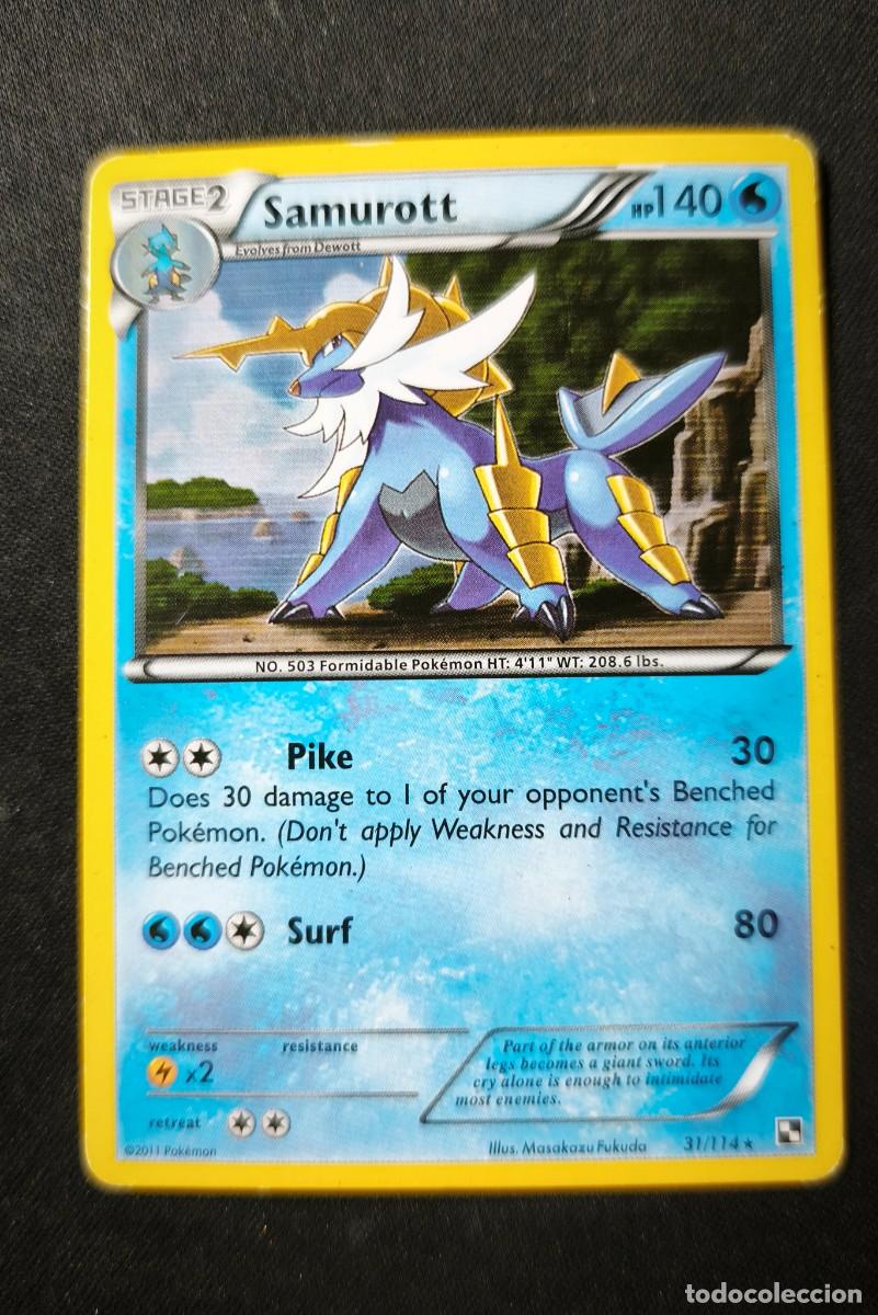 Trading Cards: Carta Pokemon Samurott estado muy bueno