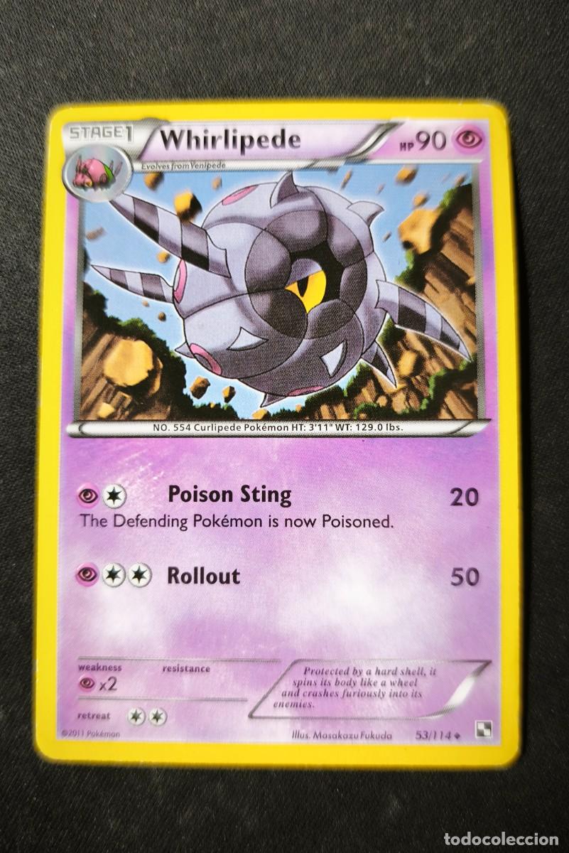 Trading cards: Carta Pokemon Whirlipede estado muy bueno