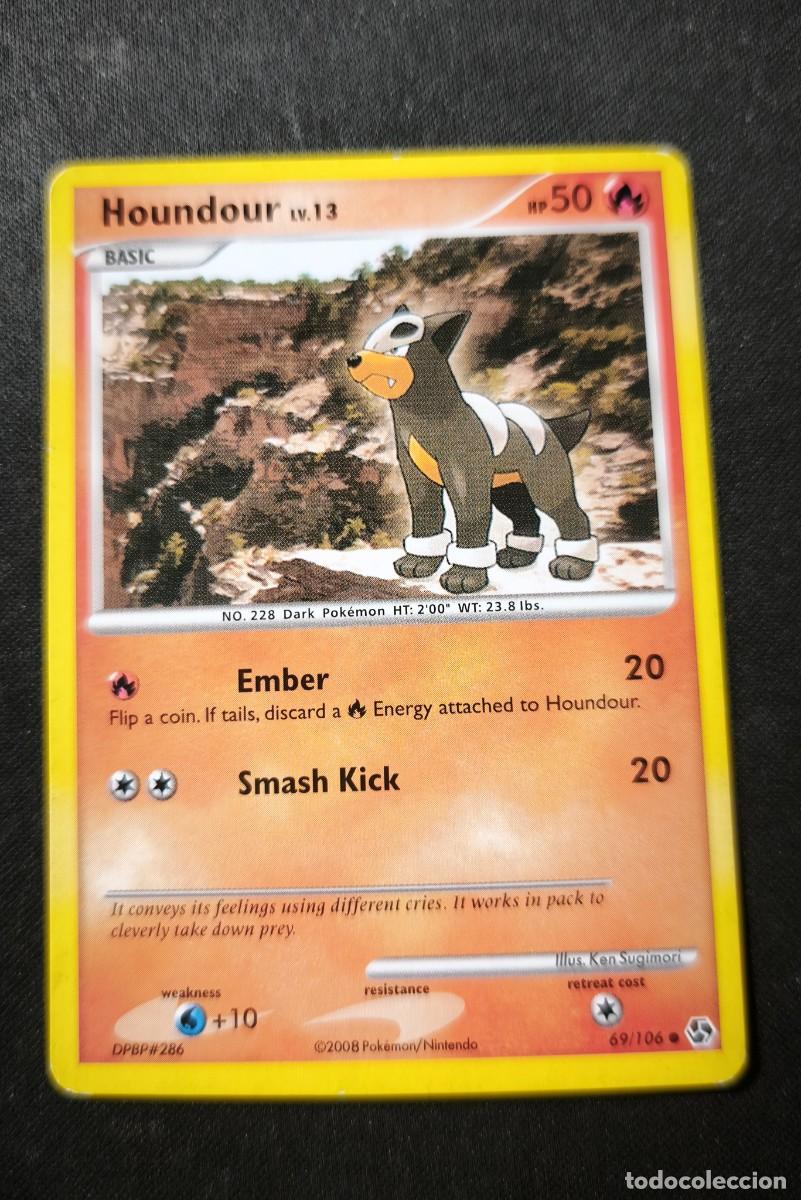 Trading cards: Carta Pokemon Houndour estado muy bueno