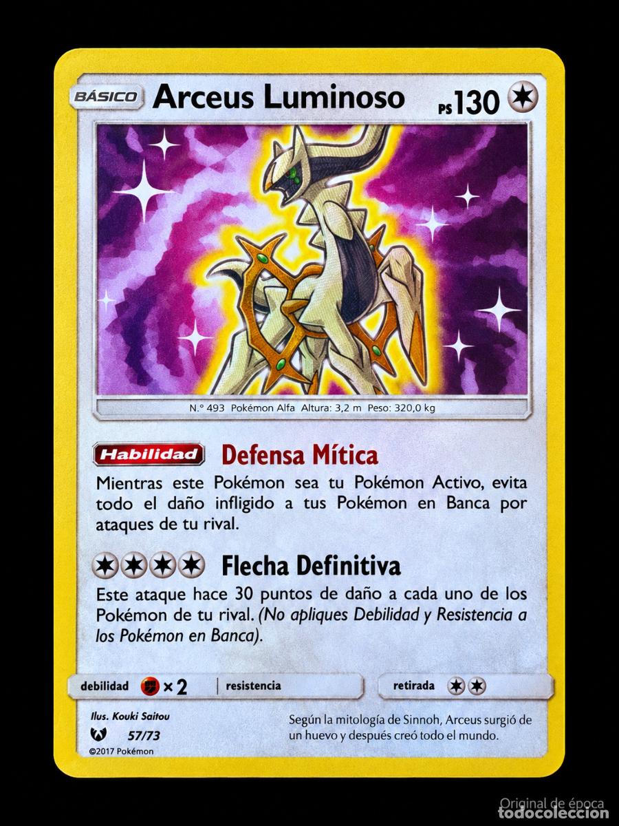 Cartas Colecion&aacute;veis: (PK-03)Arceus Luminoso 57/73 Pok&eacute;mon Leyendas Luminosas Holo Espa&ntilde;ol 2017