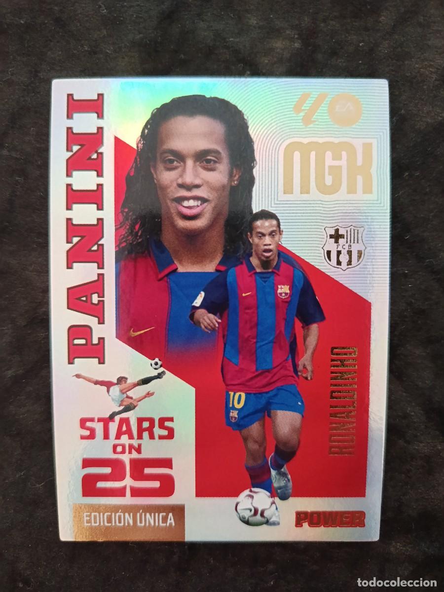 Sammelkarten: MGK 2026/27 MEGACRACKS PANINI. #436P RONALDINHO. FC.BARCELONA. STARS ON 25 &rdquo;POWER&rdquo; EDICI&Oacute;N LIMITADA