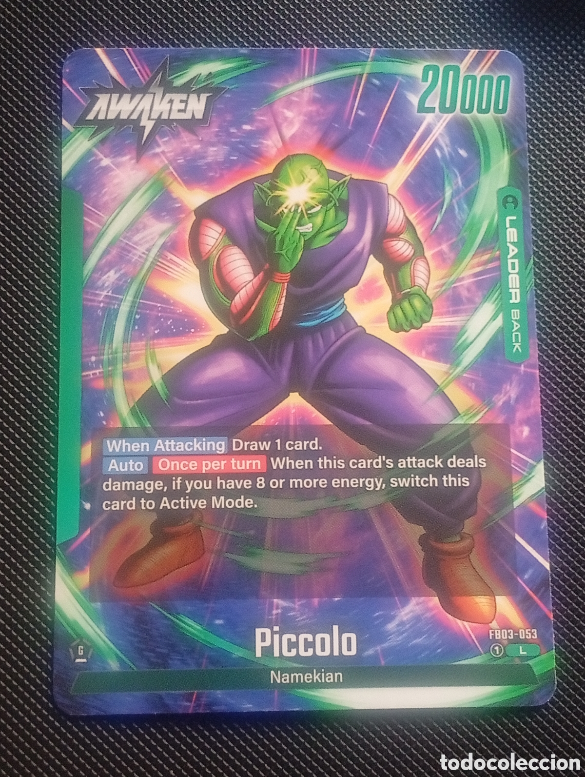 Trading cards: FB03 051 awaken PICCOLO DRAGON BALL SUPER FUSION TRADING CARD GAME TCG NO PANINI TOPPS
