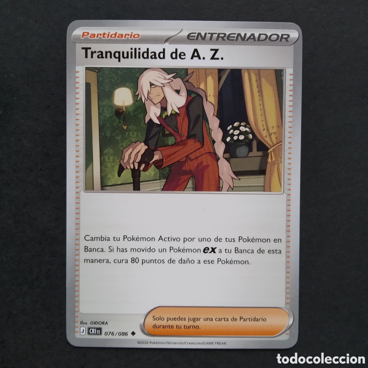 Trading cards: CARTA TCG - N&ordm; 076 - TRANQUILIDAD DE A. Z. - CAOS CRECIENTE - POK&Eacute;MON - EN ESPA&Ntilde;OL