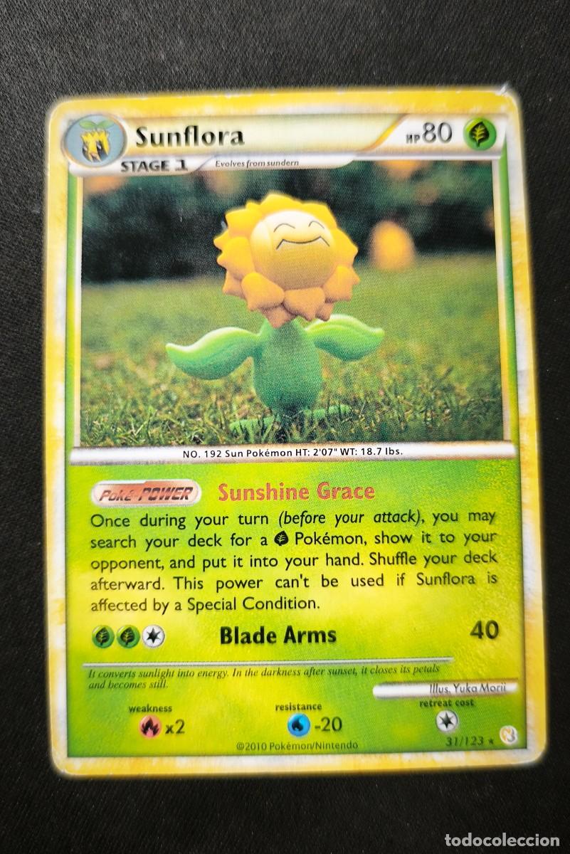 Trading cards: Carta Pokemon Sunflora estado muy bueno