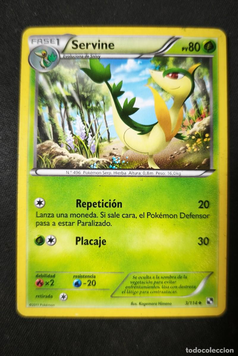 Trading Cards: Carta Pokemon Servine estado muy bueno