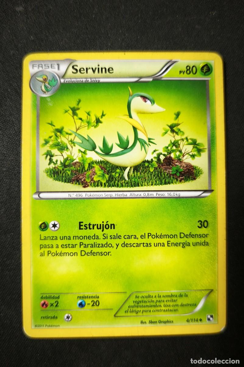 Trading Cards: Carta Pokemon Servine estado muy bueno