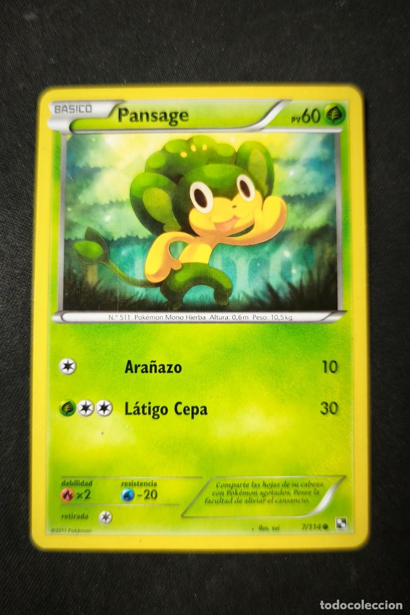 Trading Cards: Carta Pokemon Pansage estado muy bueno