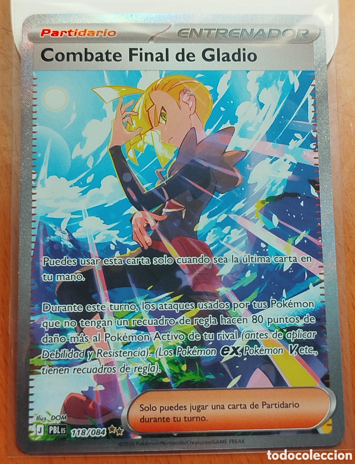 Trading cards: Carta Pok&eacute;mon Combate Final de Gladio 118/084 Secreta Oscuridad Absoluta (PBL)