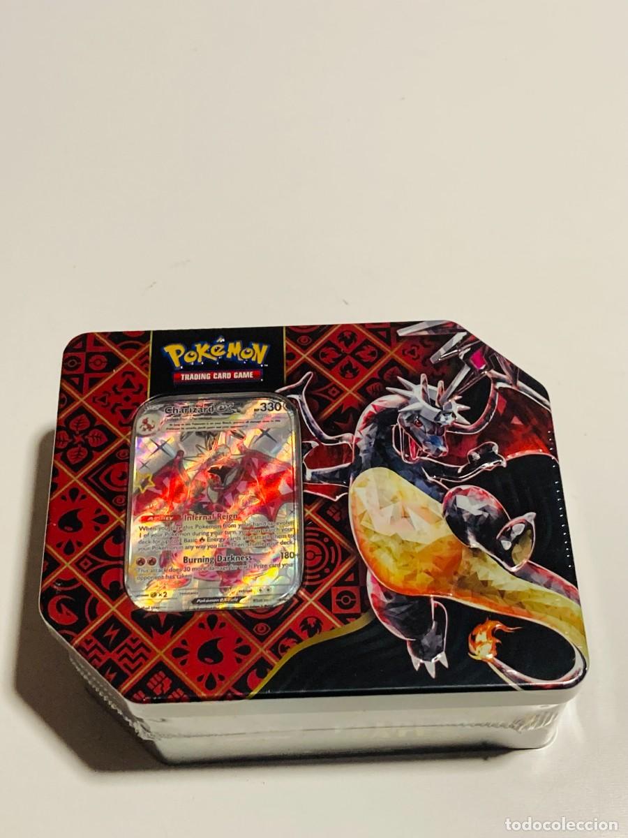 Cartas Colecion&aacute;veis: Pokemon Tin Box Destinos de Paldea Charizard ex Original Ingles