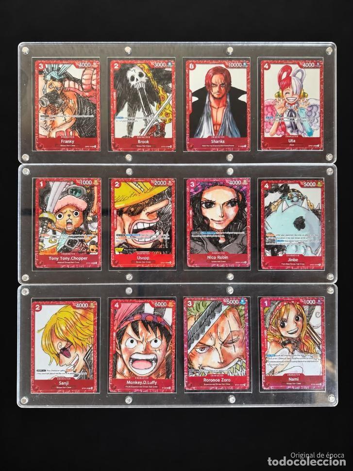 Trading cards: (PK-08)One Piece TCG &ndash; Colecci&oacute;n Completa 12 Cartas FILM RED Premium Foil Raras