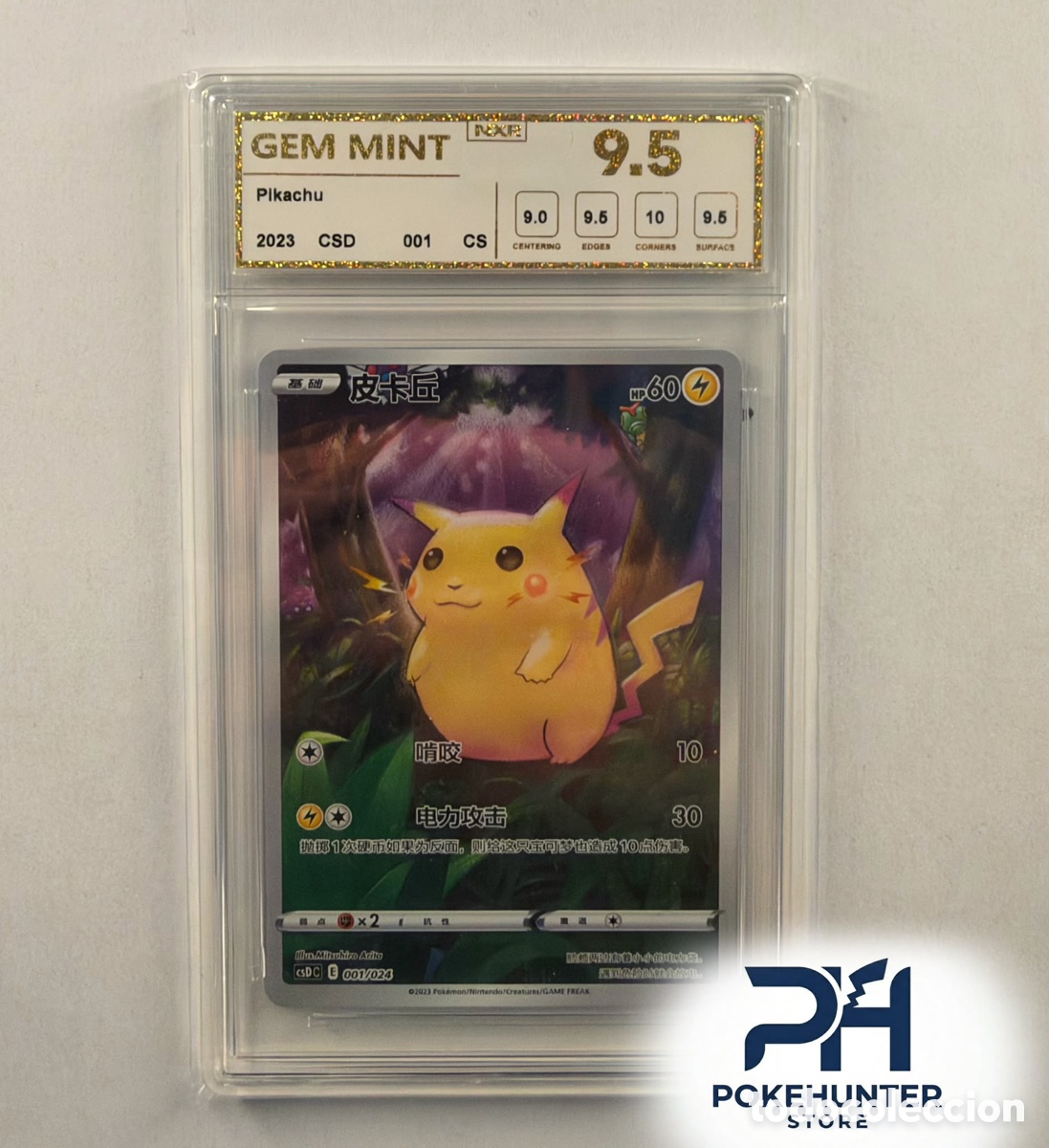 Trading Cards: Carta Gradeada Pok&eacute;mon Pikachu