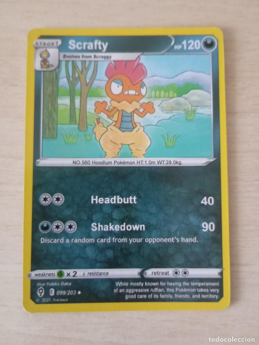 Trading cards: Carta Pok&eacute;mon Scrafty Proxy - Foto 1