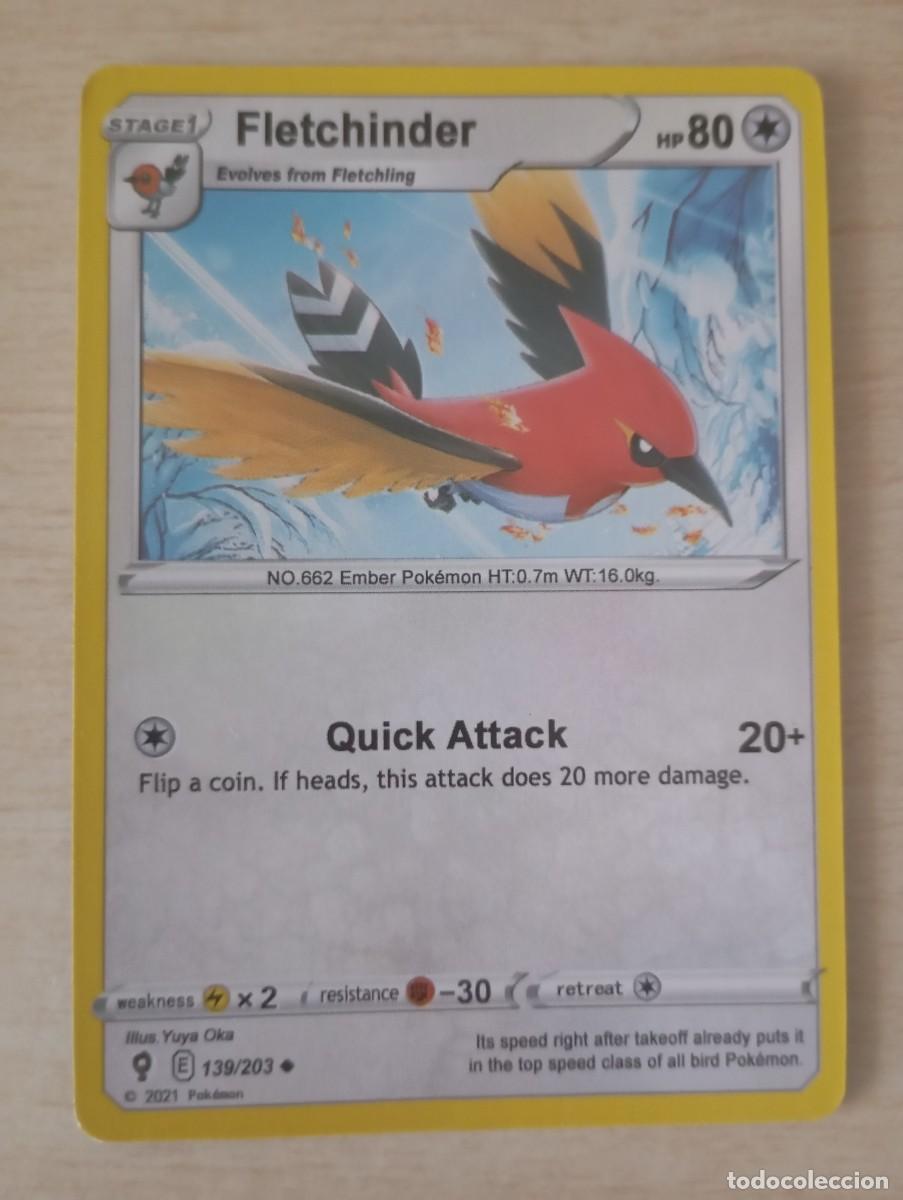 Cartas Colecion&aacute;veis: Carta Pok&eacute;mon Fletchinder Proxy