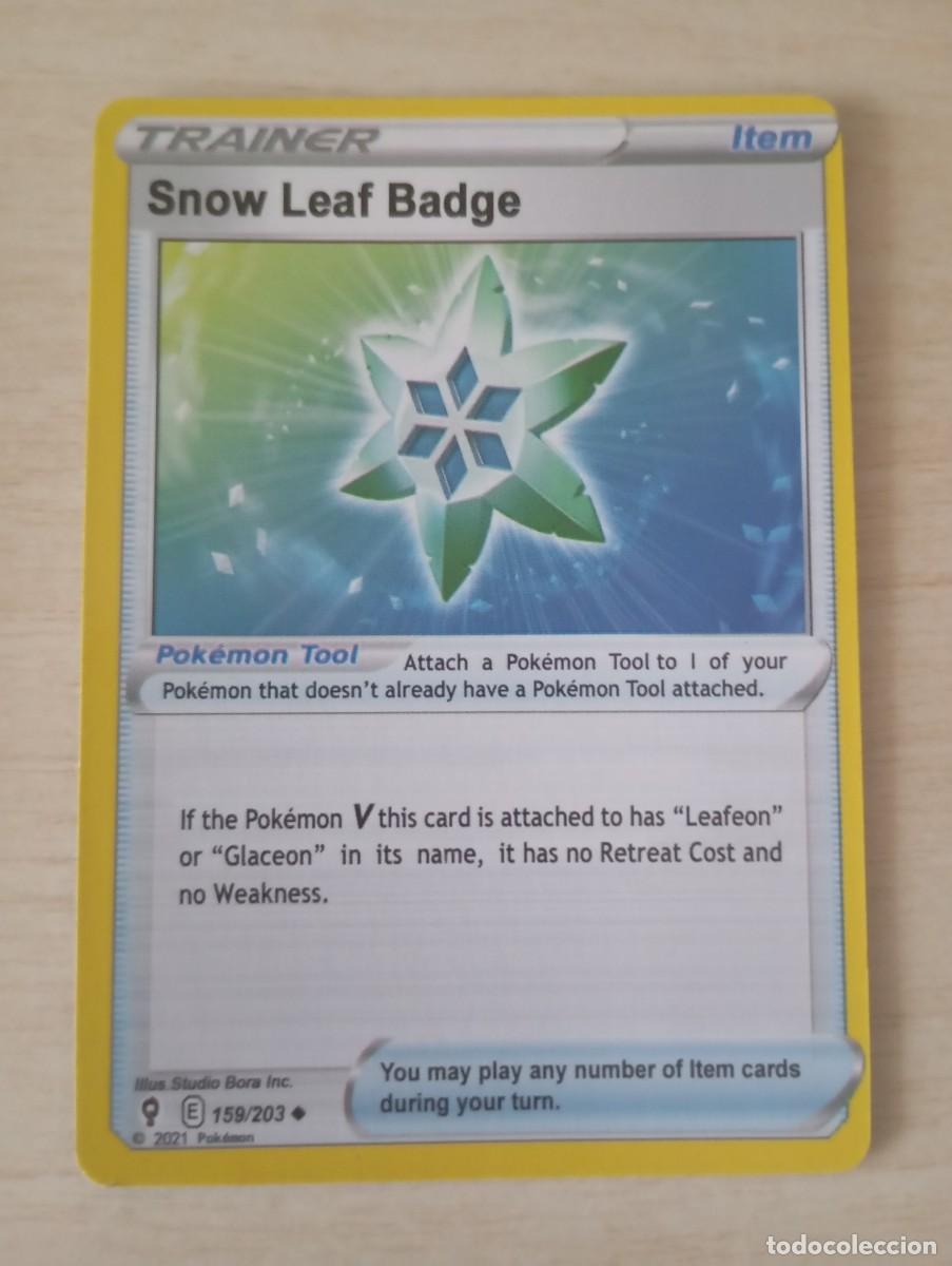 Cartes &agrave; &Eacute;changer: Carta Pok&eacute;mon Trainer Snow Leaf Badge