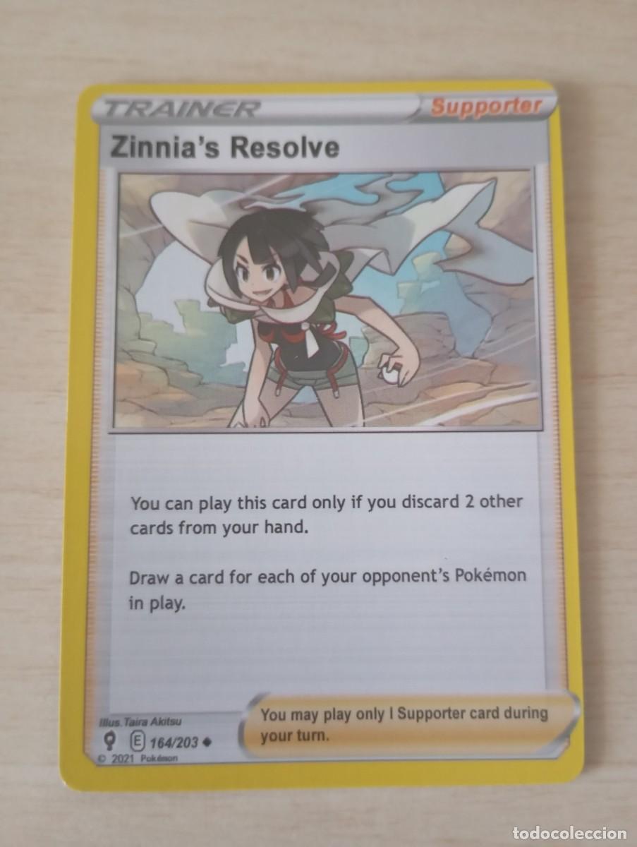 Cartes &agrave; &Eacute;changer: Carta Pok&eacute;mon Trainer Zinnia's Resolve proxy