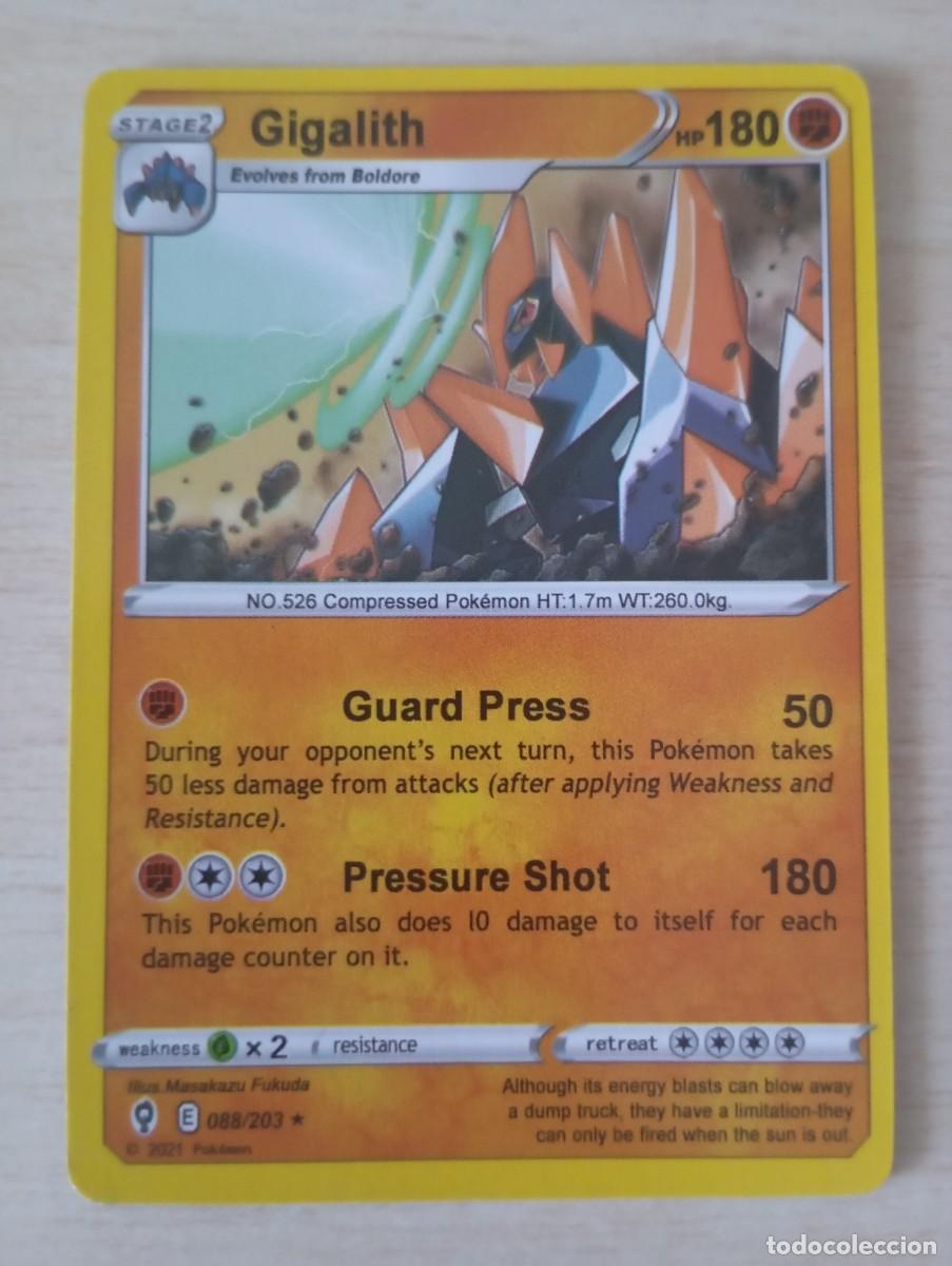 Trading cards: Carta Pok&eacute;mon Gigalith proxy - Foto 1