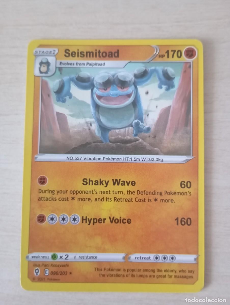 Trading Cards: Carta Pok&eacute;mon Seismitoad proxy