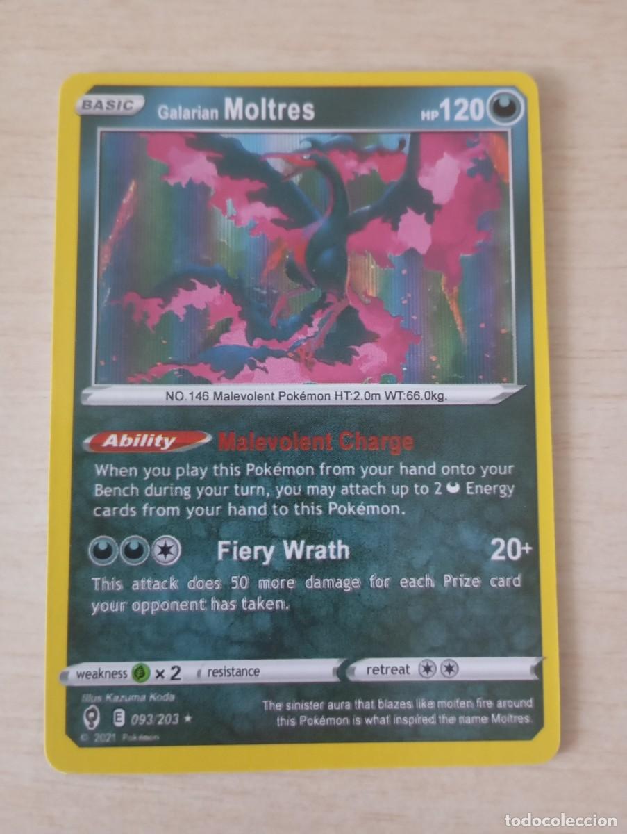 Cartes &agrave; &Eacute;changer: Carta Pok&eacute;mon Galarian Moltres Proxy